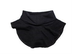 Joha black neck warmer merino wool/cotton